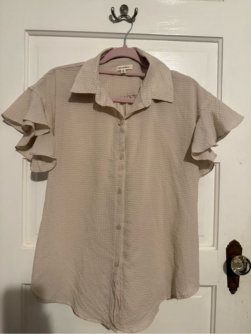 Ruffle Sleeve Blouse